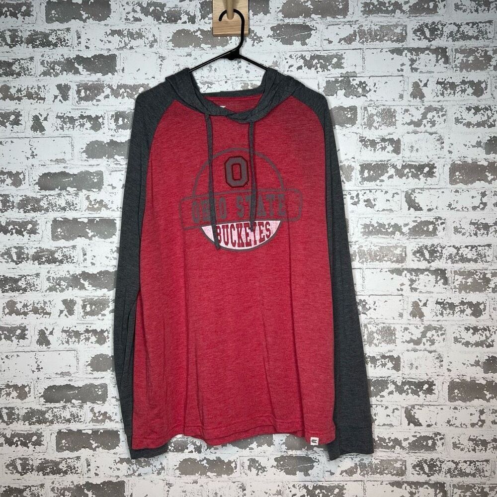 Colosseum Ohio state buckeyes long sleeve hooded t